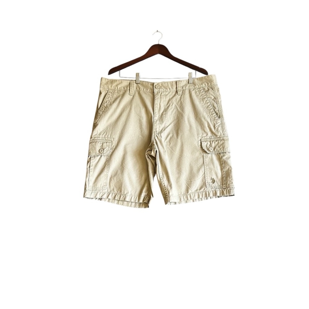 U.S. POLO ASSN. MENS CARGO TAN CARGO SHORTS SZ W 40